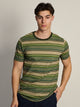 VICTOR CREWNECK TEE - GREEN STRIPE BOATHOUSE ESSENTIALS - Boathouse USA