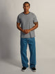 STRIPED VICTOR CREWNECK TEE - CHARCOAL NAVY BOATHOUSE - Boathouse USA