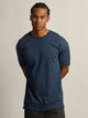 LONG FIT TEE - HEATHER NAVY BOATHOUSE ESSENTIALS - Boathouse USA
