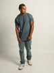 LONG FIT TEE- NAVY