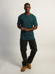 LONG FIT TEE - HEATHER TEAL BOATHOUSE ESSENTIALS - Boathouse USA