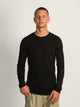 LONG SLEEVE CREWNECK TEE- BLACK BOATHOUSE ESSENTIALS - Boathouse USA