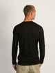 LONG SLEEVE CREWNECK TEE- BLACK BOATHOUSE ESSENTIALS - Boathouse USA
