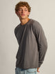 LONG SLEEVE TEE - CHARCOAL BOATHOUSE ESSENTIALS - Boathouse USA