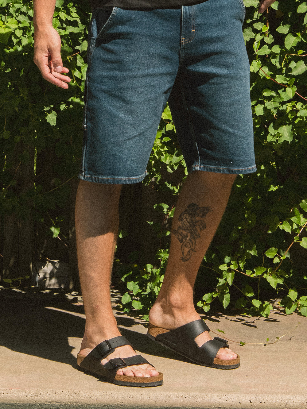 MENS BIRKENSTOCK ARIZONA BLACK SANDALS - BLACK
