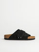 WOMENS BIRKENSTOCK KYOTO NUBUCK SUEDE NARROW FIT SANDALS - BLACK BIRKENSTOCK - Boathouse USA