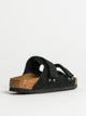WOMENS BIRKENSTOCK UJI SUEDE NUBUCK SANDALS - MEDIUM/NARROW - BLACK BIRKENSTOCK - Boathouse USA