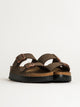 WOMENS BIRKENSTOCK ARIZONA VEGAN PLATFORM SANDALS - MEDIUM/NARROW - MOCHA