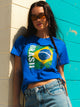 BRAZIL BOXY TEE - COBALT LICENSED - Boathouse USA