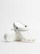 WOMENS CROCS CLASSIC CLOGS - WHITE CROCS - Boathouse USA