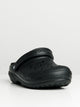 MENS CROCS CLASSIC LINED CLOGS - BLACK CROCS - Boathouse USA