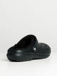 MENS CROCS CLASSIC LINED CLOGS - BLACK CROCS - Boathouse USA