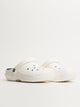 WOMENS CROCS CLASSIC LINED CLOG - WHITE/GREY CROCS - Boathouse USA