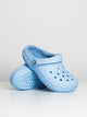 WOMENS CROCS CLASSIC LINED CLOG - BLUE CALCITE