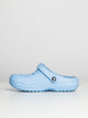 WOMENS CROCS CLASSIC LINED CLOG - BLUE CALCITE