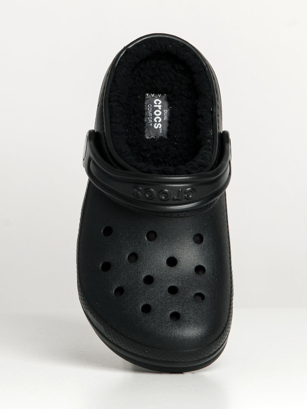 CROCS KIDS CLASSIC LINED KIDS CLOG - BLACK