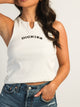 DICKIES V-NECK TANK TOP - EGRET DICKIES - Boathouse USA
