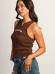 DICKIES V-NECK TANK TOP - CAPPUCCINO DICKIES - Boathouse USA