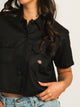 DICKIES CROP WORKSHIRT - BLACK DICKIES - Boathouse USA