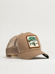 GOORIN BROS BASS TRUCKER HAT - KHAKI GOORIN BROS - Boathouse USA