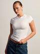 HARLOW ESSENTIAL RAGLAN TEE - WHITE