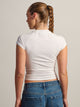 HARLOW ESSENTIAL RAGLAN TEE - WHITE