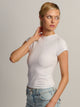 HARLOW ESSENTIAL RAGLAN TEE - WHITE