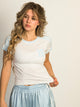 HARLOW MIA TEE - HEATHER CLOUD HARLOW - Boathouse USA