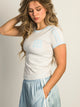 HARLOW MIA TEE - HEATHER CLOUD HARLOW - Boathouse USA