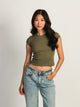 HARLOW ESSENTIAL RIBBED BABY TEE - ARMY HARLOW - Boathouse USA
