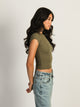 HARLOW ESSENTIAL RIBBED BABY TEE - ARMY HARLOW - Boathouse USA