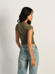 HARLOW ESSENTIAL RIBBED BABY TEE - ARMY HARLOW - Boathouse USA