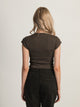HARLOW ESSENTIAL RIBBED BABY TEE - CHARCOAL HARLOW - Boathouse USA