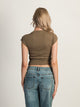 HARLOW ESSENTIAL RIBBED BABY TEE - MUSHROOM HARLOW - Boathouse USA