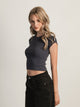 HARLOW ESSENTIAL RIBBED BABY TEE - NAVY HARLOW - Boathouse USA