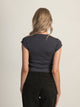 HARLOW ESSENTIAL RIBBED BABY TEE - NAVY HARLOW - Boathouse USA