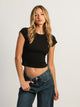 HARLOW ESSENTIAL RIBBED BABY TEE HARLOW - Boathouse USA