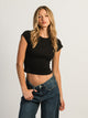 HARLOW ESSENTIAL RIBBED BABY TEE HARLOW - Boathouse USA