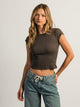 HARLOW ESSENTIAL RIBBED BABY TEE