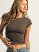 HARLOW ESSENTIAL RIBBED BABY TEE