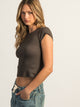 HARLOW ESSENTIAL RIBBED BABY TEE