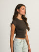 HARLOW ESSENTIAL RIBBED BABY TEE HARLOW - Boathouse USA