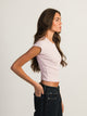 HARLOW ESSENTIAL RIBBED BABY TEE - LIGHT PINK HARLOW - Boathouse USA