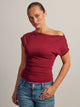 HARLOW SLOANE TEE - BURGUNDY
