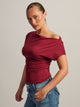 HARLOW SLOANE TEE - BURGUNDY