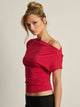HARLOW SLOANE TEE - RUBY HARLOW - Boathouse USA