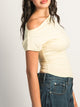 HARLOW SLOANE TEE - YELLOW