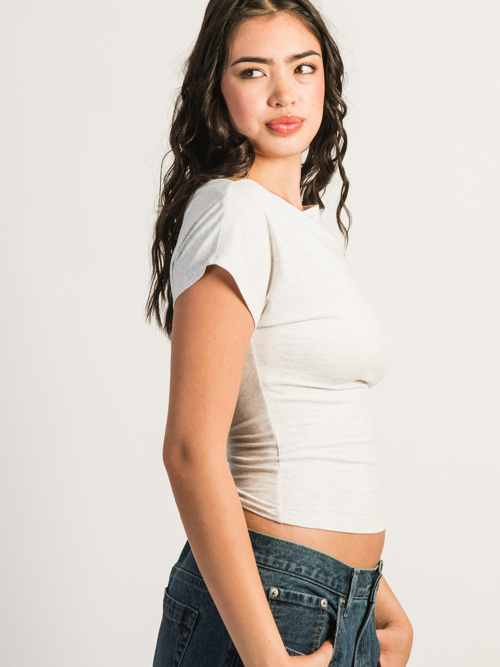 HARLOW SLOANE TEE - MELANGE