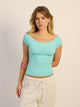 HARLOW CLAIRE TEE - AQUA HARLOW - Boathouse USA