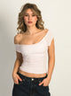 HARLOW CLAIRE TEE - BABY PINK HARLOW - Boathouse USA